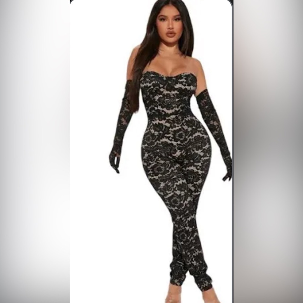 Black Lace Jumpsuit